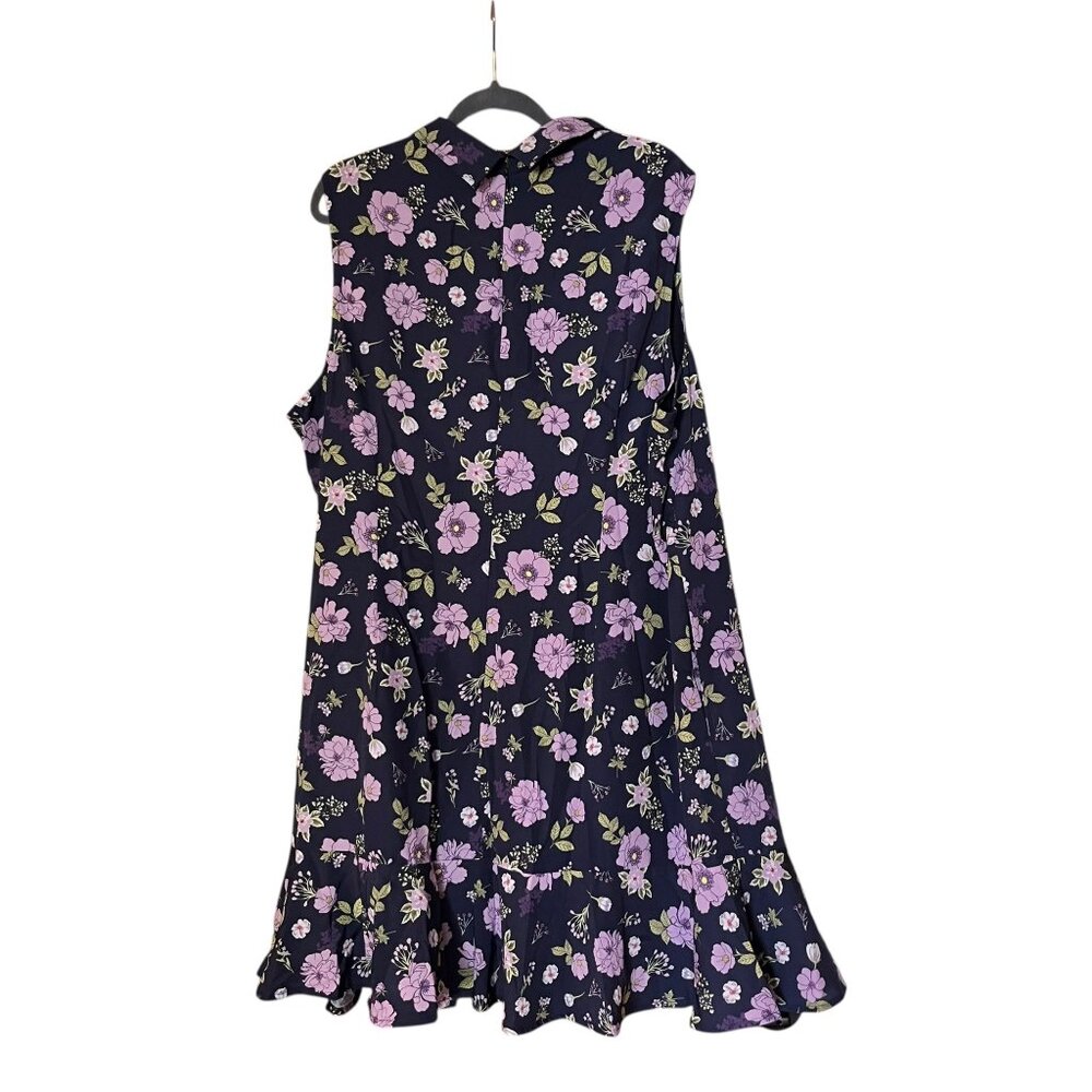 Wayward Fancies Eshakti Modest High Neck Floral Dress Womens Size 4x Plus Collar - Picture 2 of 6